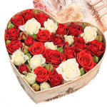 Композиции из цветов в виде сердца — блог магазина Flower Shop